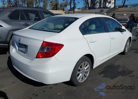 2012 Honda Civic Ex from USA, damaged, VIN 19XFB2F80CE315860